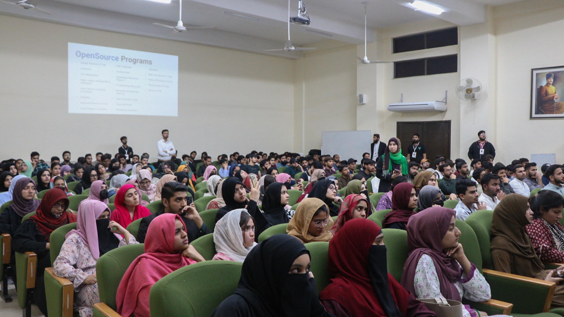 Audience during the presentation