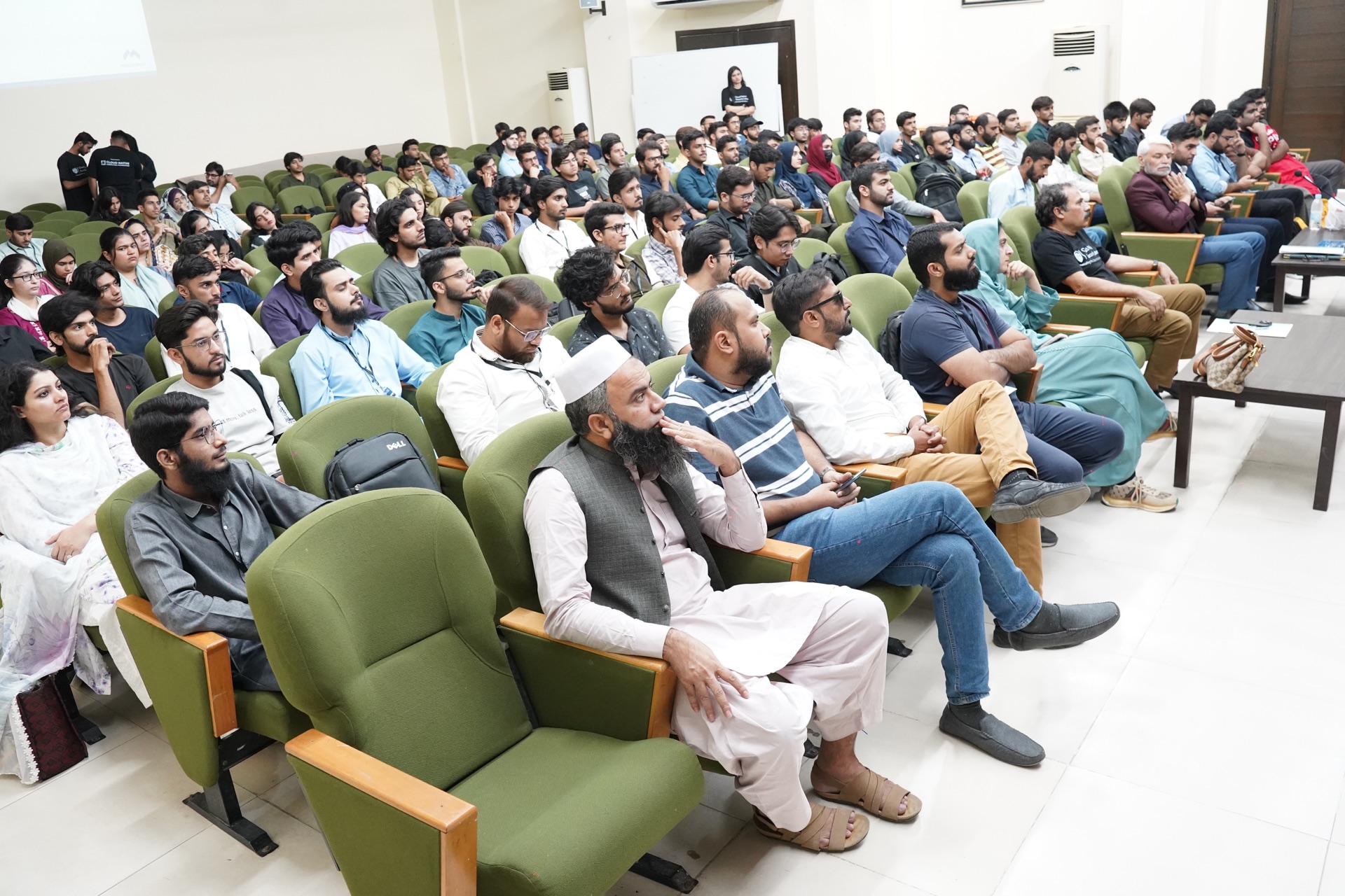 Engaged audience at the event